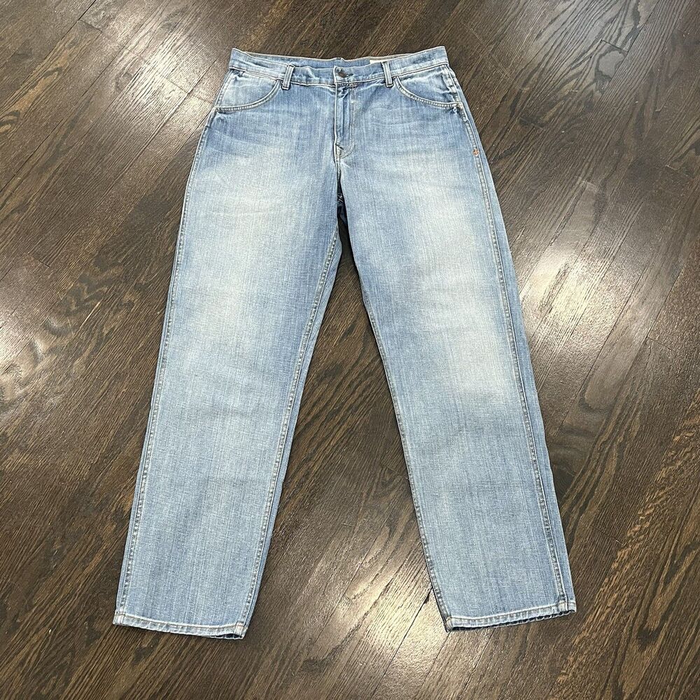 imogene + willie Washed Light Blue Straight Leg Jeans